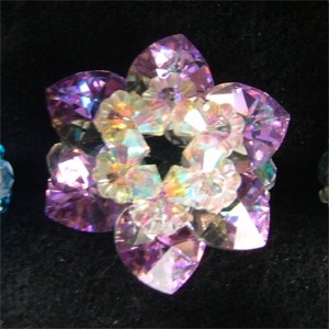 Ptale, bague en strass et cristal de Swarovski